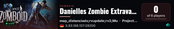 Danielles Zombie Extravaganza live status badge