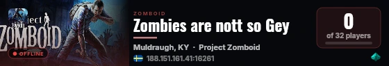 Zombies are nott so Gey live status badge