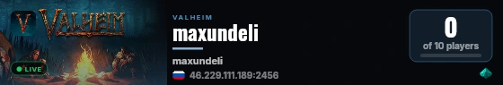maxundeli live status badge