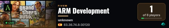 ARM Development live status badge