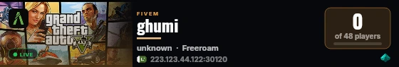 ghumi live status badge