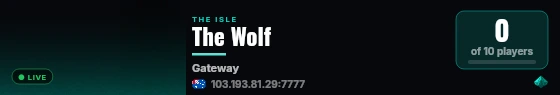 The Isle - Powered by GTXGaming.co.uk live status badge