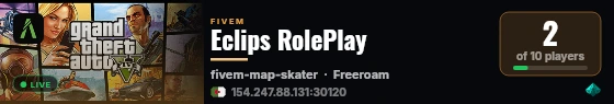 Eclips RolePlay live status badge