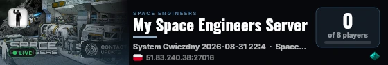 My Space Engineers Server live status badge