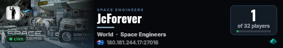 JcForever live status badge