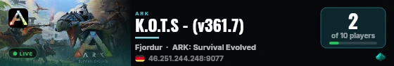 K.O.T.S - (v361.7) live status badge