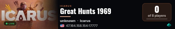 Great Hunts 1969 live status badge