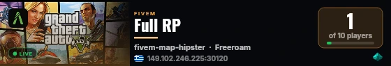 Full RP live status badge