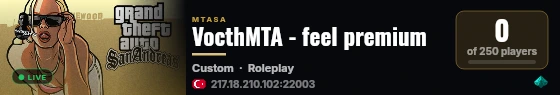 VocthMTA - feel premium live status badge