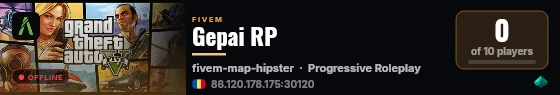 Gepai RP live status badge