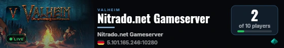 Nitrado.net Gameserver live status badge
