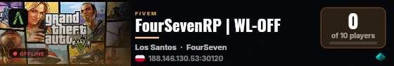 FourSevenRP | WL-OFF live status badge