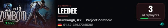 LEEDEE live status badge
