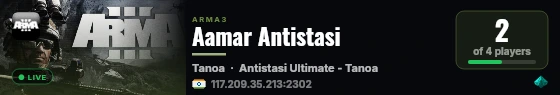 Aamar Antistasi live status badge