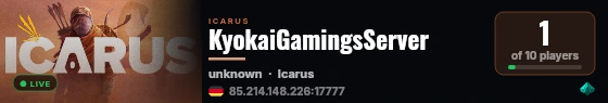 KyokaiGamingsServer live status badge