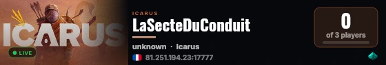 LaSecteDuConduit live status badge