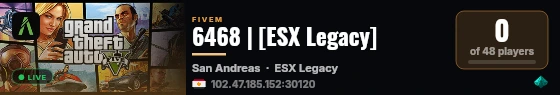 6468 | [ESX Legacy] live status badge