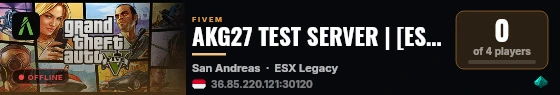 AKG27 TEST SERVER | [ESX Legacy] live status badge