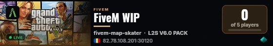 [QBCore Framework] FiveM Enhanced WIP live status badge