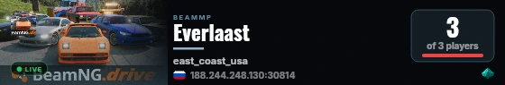 Everlaast live status badge