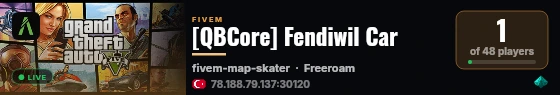 [QBCore] Fendiwil Car live status badge