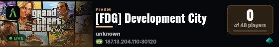 [FDG] Development City live status badge