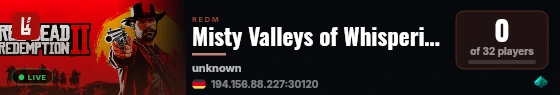 Misty Valleys of Whispering Creeks live status badge