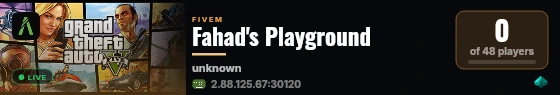 Fahad's Playground live status badge