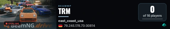 TRM live status badge