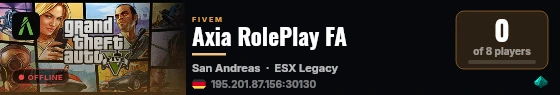 Axia RolePlay FA live status badge