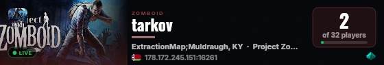 tarkov live status badge