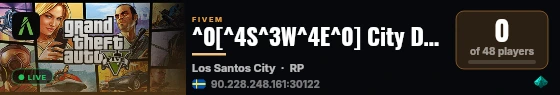^0[^4S^3W^4E^0] City Dev live status badge