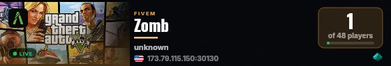 Zomb live status badge