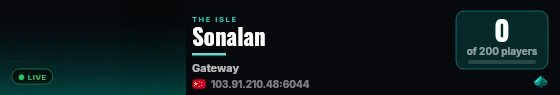 Sonalan live status badge