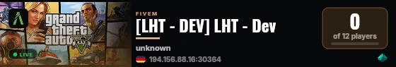[LHT - DEV] LHT - Dev live status badge