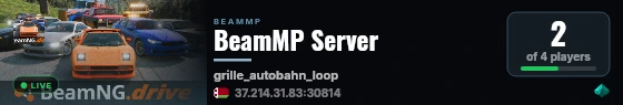 BeamMP Server live status badge