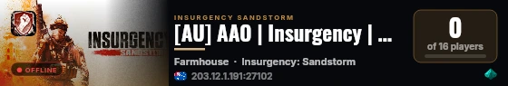 [AU] AAO | Insurgency | CAB live status badge