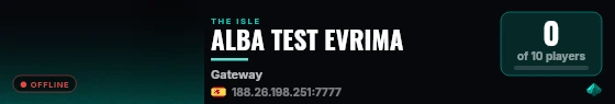 ALBA TEST EVRIMA live status badge