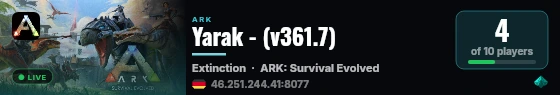 Yarak - (v361.7) live status badge