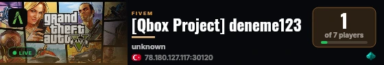 [Qbox Project] deneme123 live status badge