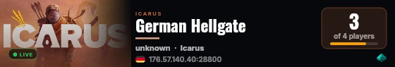 German Hellgate live status badge