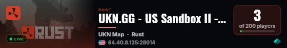 UKN.GG - US Sandbox II - Creative | Build | Noclip live status badge