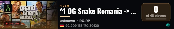 ^1 OG Snake Romania -> STAFF FREE -> VIP FREE ^7 live status badge