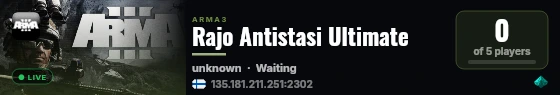 Rajo Antistasi Ultimate live status badge