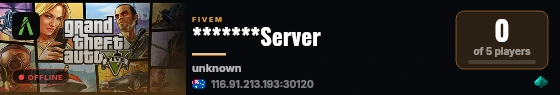 *******Server live status badge