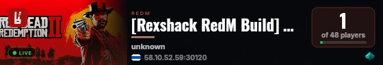 [Rexshack RedM Build] MJ-SV-RSG live status badge