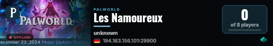 Les Namoureux live status badge