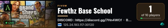Fewthz Base School live status badge