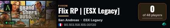 Solaria RP | [ESX Legacy] live status badge