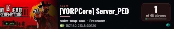 [VORPCore] Server_PED live status badge
